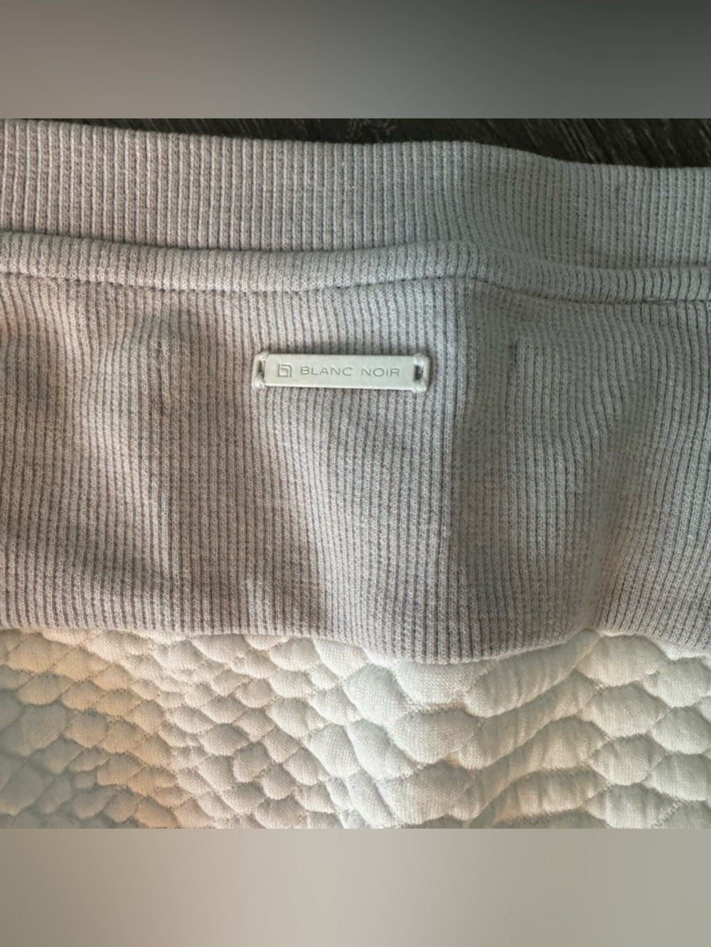 Blanc Noir Croc Textured Sweatshirt - Picture 9 of 9